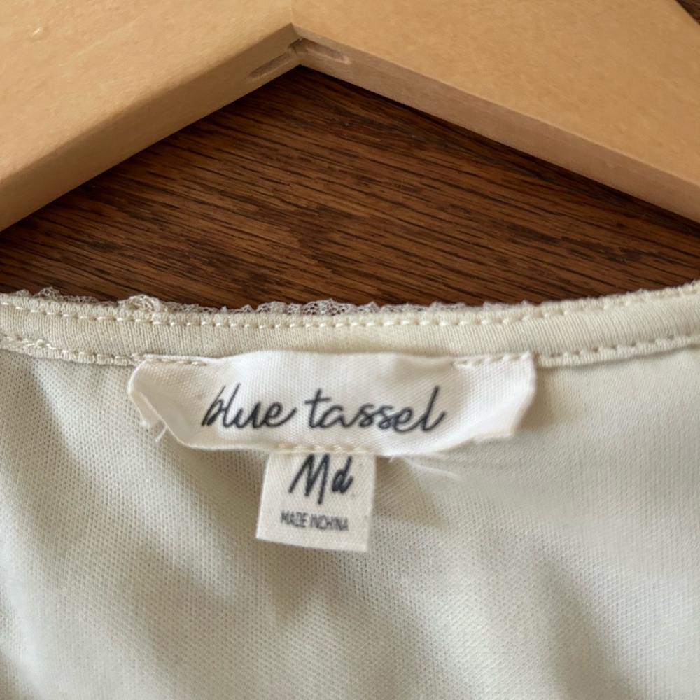 Anthropologie Bow Tier Ruffle Top - Picture 7 of 9